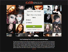 Tablet Screenshot of gothsingles.net